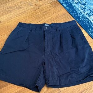 Polo by Ralph Lauren Men's Black Flat Front Shorts